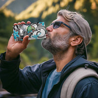 Aotearoa Te Ika-a-Maui 4 in 1 Can Cooler Tumbler South Island Kekeru Maori Koru