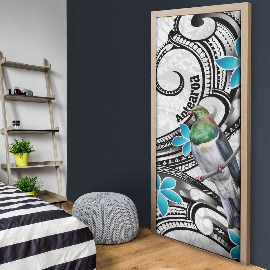 Aotearoa Te Ika-a-Maui Door Cover South Island Kekeru Maori Koru - Polynesian Pride