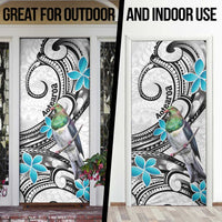 Aotearoa Te Ika-a-Maui Door Cover South Island Kekeru Maori Koru - Polynesian Pride