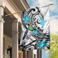 Aotearoa Te Ika-a-Maui Garden Flag South Island Kekeru Maori Koru