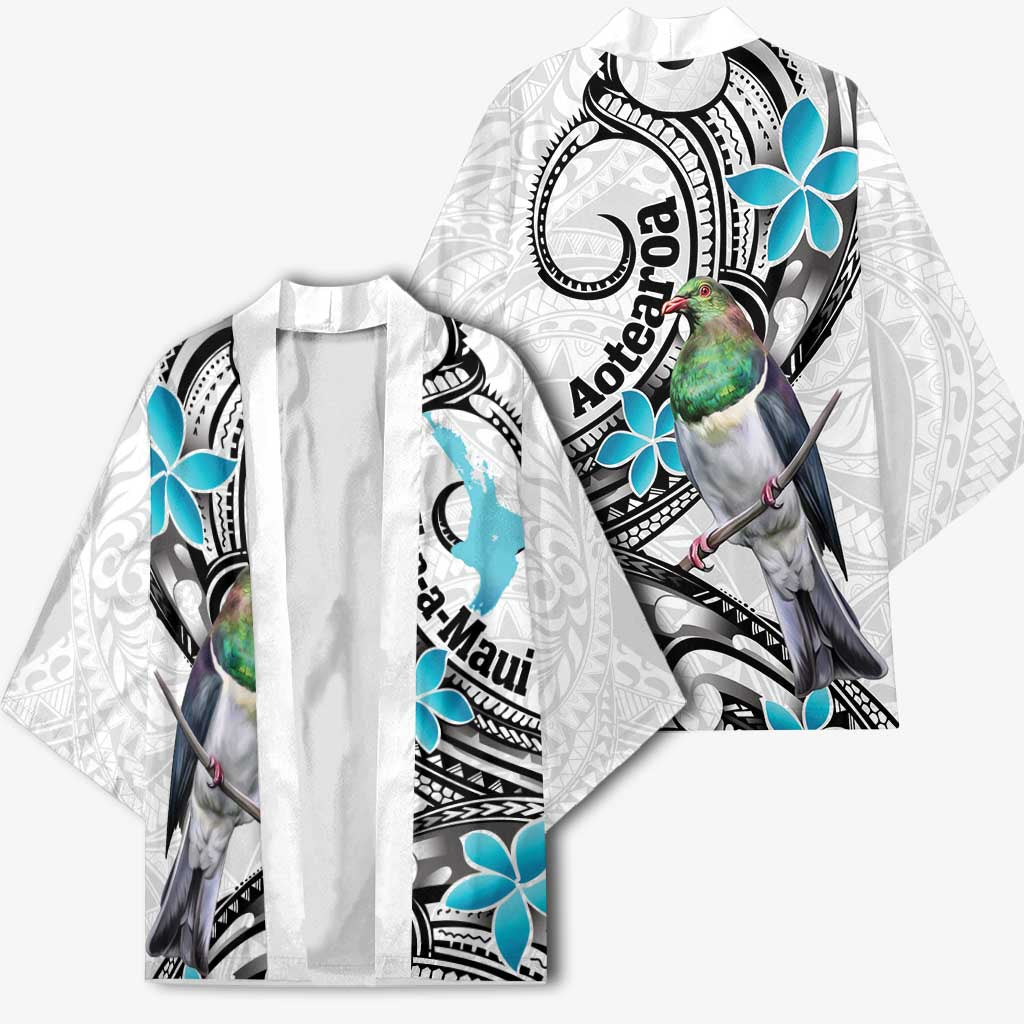 Aotearoa Te Ika-a-Maui Kimono South Island Kekeru Maori Koru - Polynesian Pride