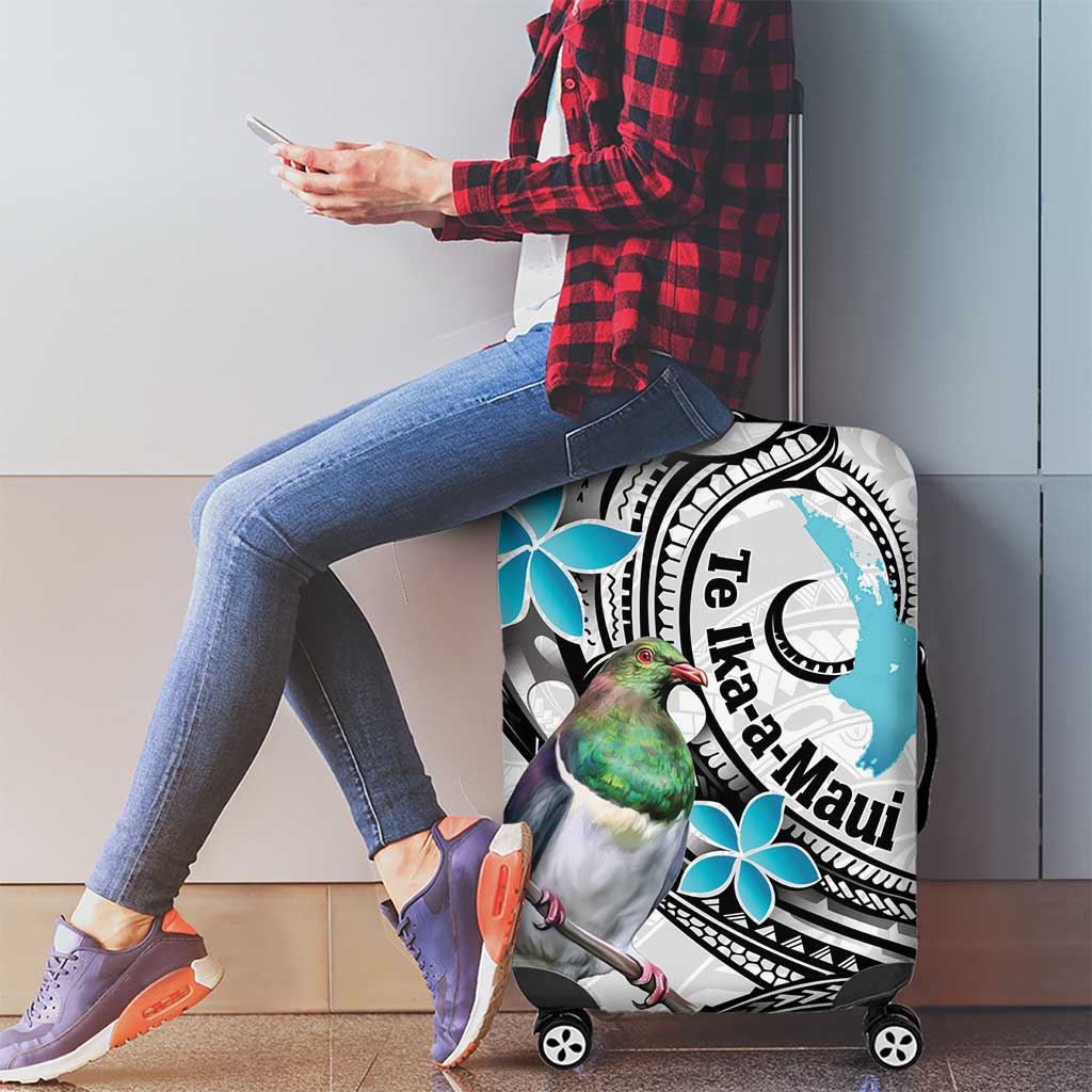 Aotearoa Te Ika-a-Maui Luggage Cover South Island Kekeru Maori Koru