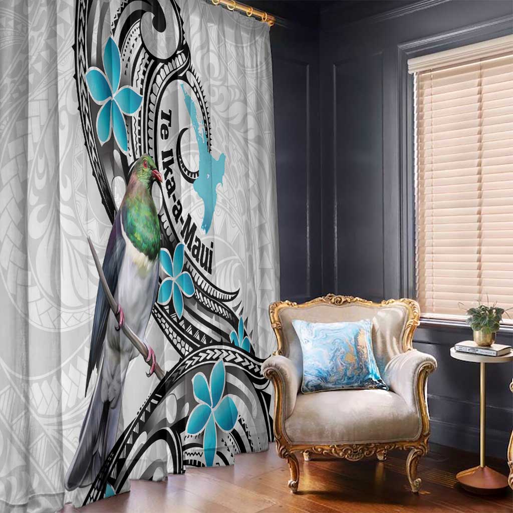 Aotearoa Te Ika-a-Maui Window Curtain South Island Kekeru Maori Koru