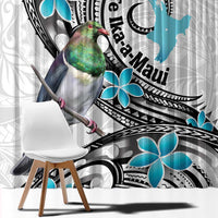 Aotearoa Te Ika-a-Maui Window Curtain South Island Kekeru Maori Koru