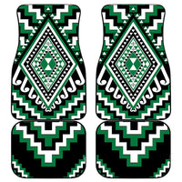 Green Aotearoa Taniko Poutama Patikitiki Car Mats