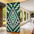 Green New Zealand Taniko Poutama Patikitiki Door Cover - Polynesian Pride