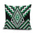 Green New Zealand Taniko Poutama Patikitiki Pillow Cover - Polynesian Pride