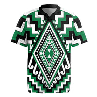 Green Aotearoa Taniko Poutama Patikitiki Rugby Jersey
