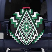 Green Aotearoa Taniko Poutama Patikitiki Spare Tire Cover