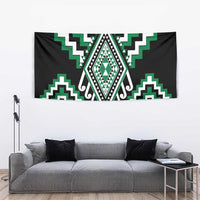 Green Aotearoa Taniko Poutama Patikitiki Tapestry