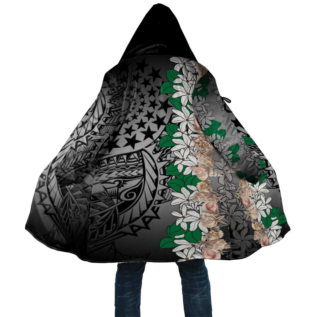 Cook Islands Tiare Maori With Conch Shell Cloak Pasifika Fest Polynesian Tattoo Black