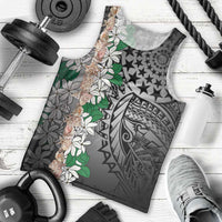 Cook Islands Tiare Maori With Conch Shell Men Tank Top Pasifika Fest Polynesian Tattoo Black