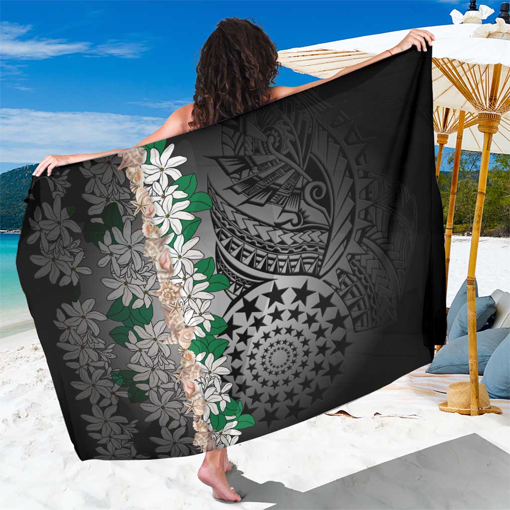 Cook Islands Tiare Maori With Conch Shell Sarong Pasifika Fest Polynesian Tattoo Black