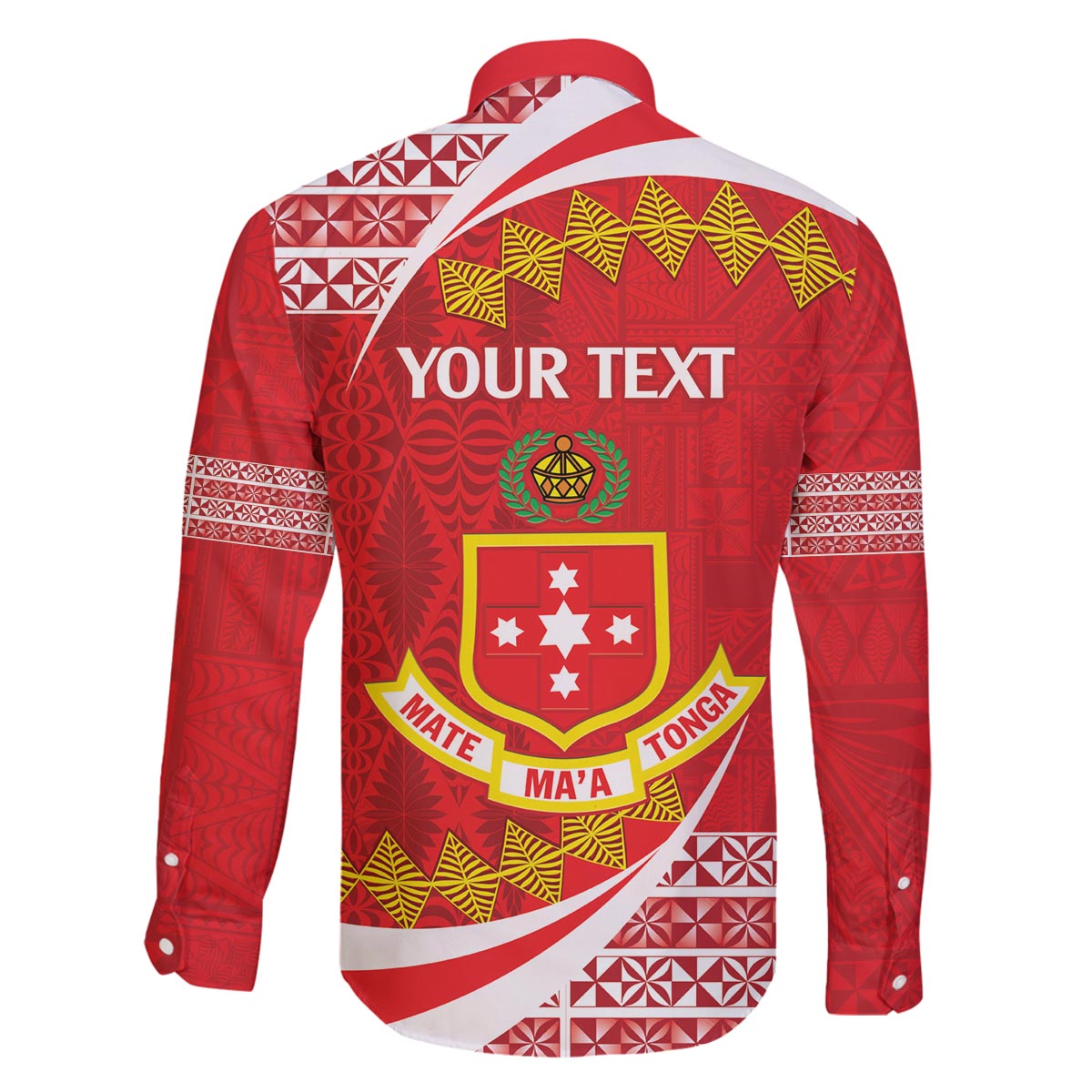 Personalised Kolisi Tonga College Atele Family Matching Off The Shoulder Long Sleeve Dress and Hawaiian Shirt Mate Maa Tonga 142 Years Anniversary