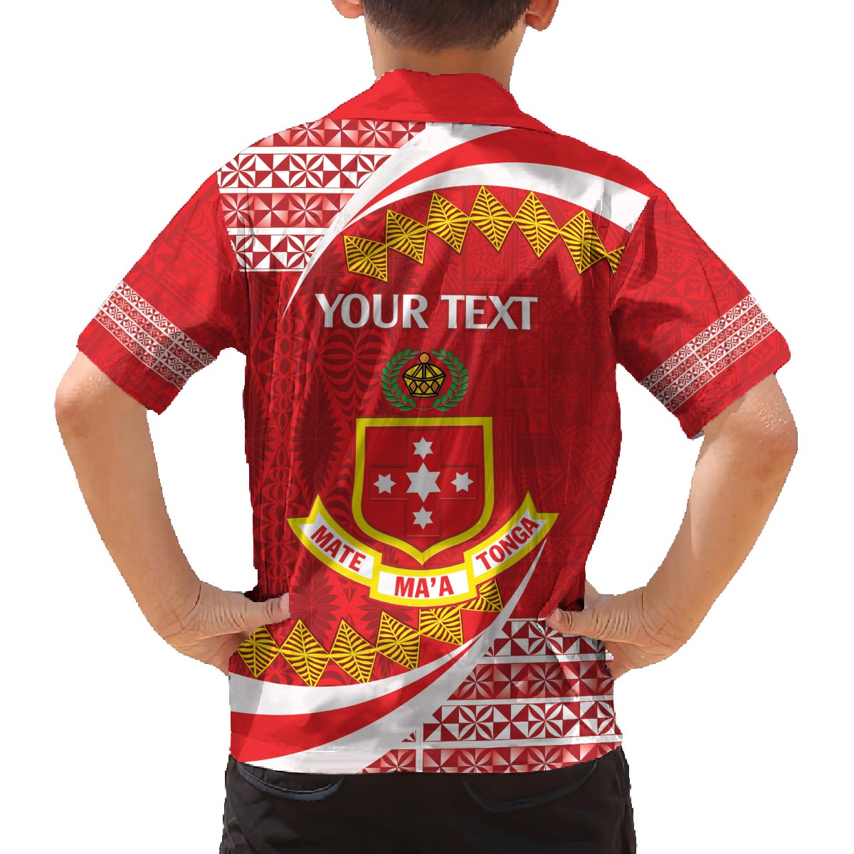 Personalised Kolisi Tonga College Atele Family Matching Puletasi and Hawaiian Shirt Mate Maa Tonga 142 Years Anniversary LT14 - Polynesian Pride