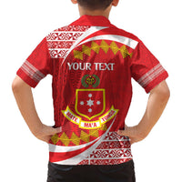 Personalised Kolisi Tonga College Atele Family Matching Puletasi and Hawaiian Shirt Mate Maa Tonga 142 Years Anniversary LT14 - Polynesian Pride