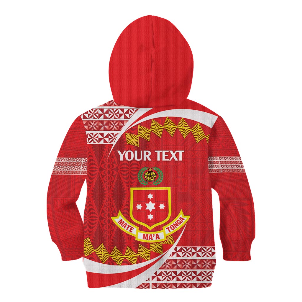 Personalised Kolisi Tonga College Atele Kid Hoodie Mate Maa Tonga 142 Years Anniversary
