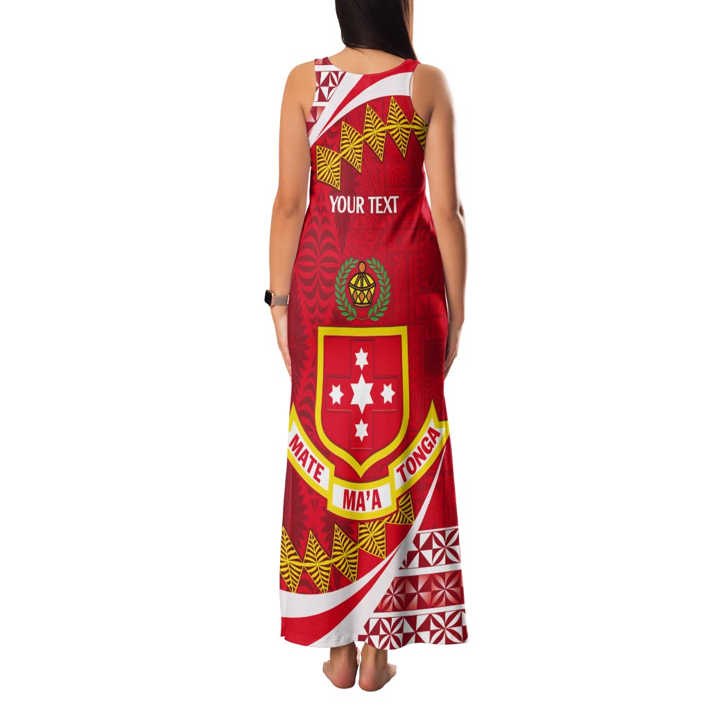 Personalised Kolisi Tonga College Atele Tank Maxi Dress Mate Maa Tonga 142 Years Anniversary