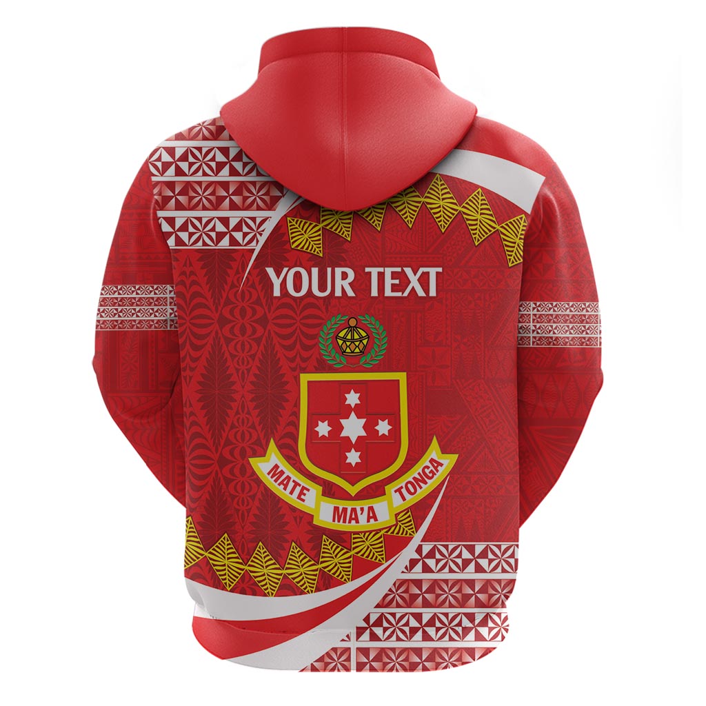 Personalised Kolisi Tonga College Atele Zip Hoodie Mate Maa Tonga 142 Years Anniversary LT14 - Polynesian Pride