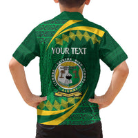 Personalised Tonga Liahona-Saineha High School Family Matching Puletasi and Hawaiian Shirt Happy 76 Years Anniversary LT14 - Polynesian Pride