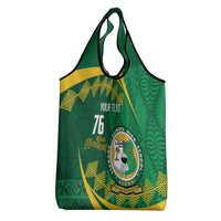 Personalised Tonga Liahona-Saineha High School Grocery Bag Happy 76 Years Anniversary