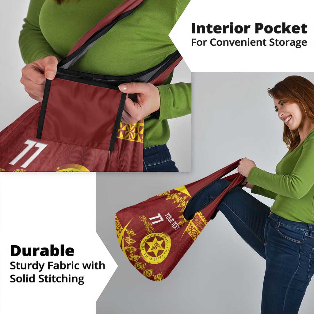 Personalised Tonga High School Grocery Bag Happy 77 Years Anniversary