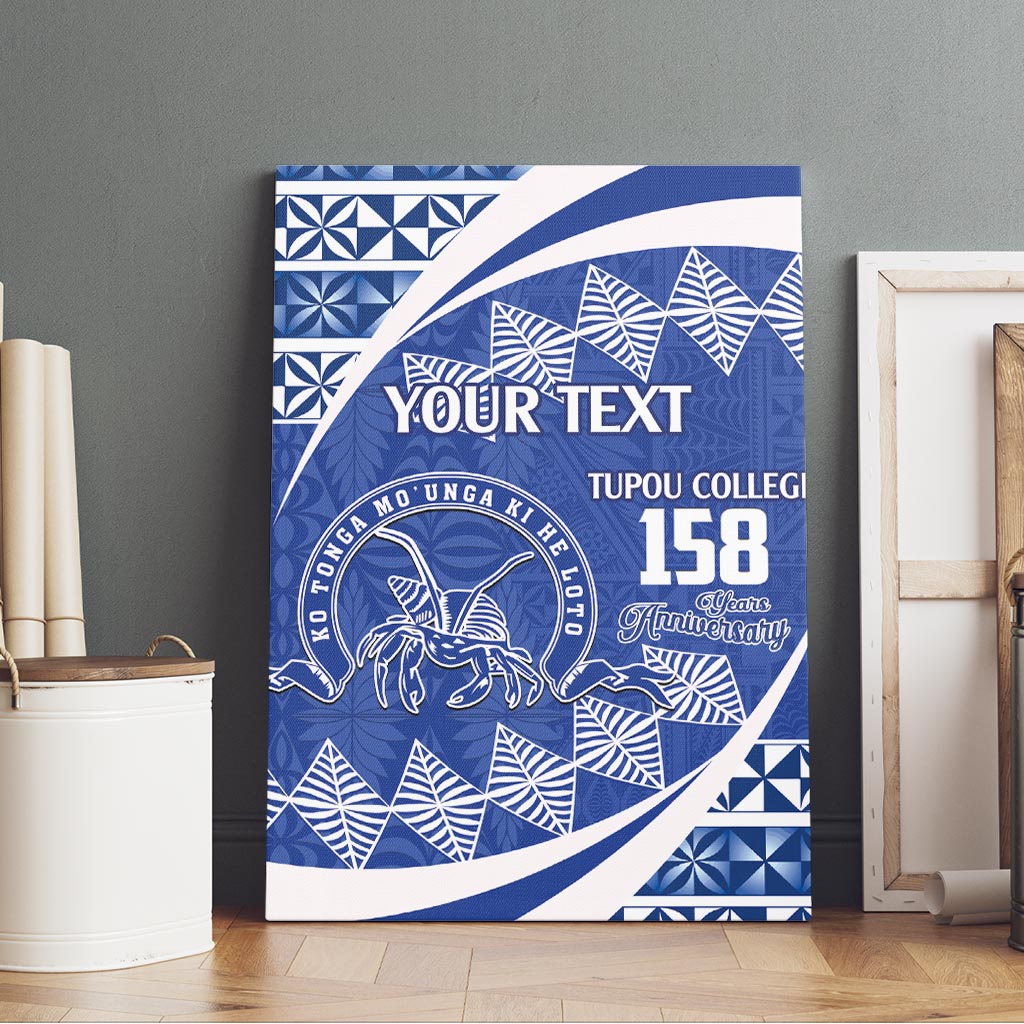 Personalised Tonga Tupou College Toloa Canvas Wall Art Happy 158 Years Anniversary