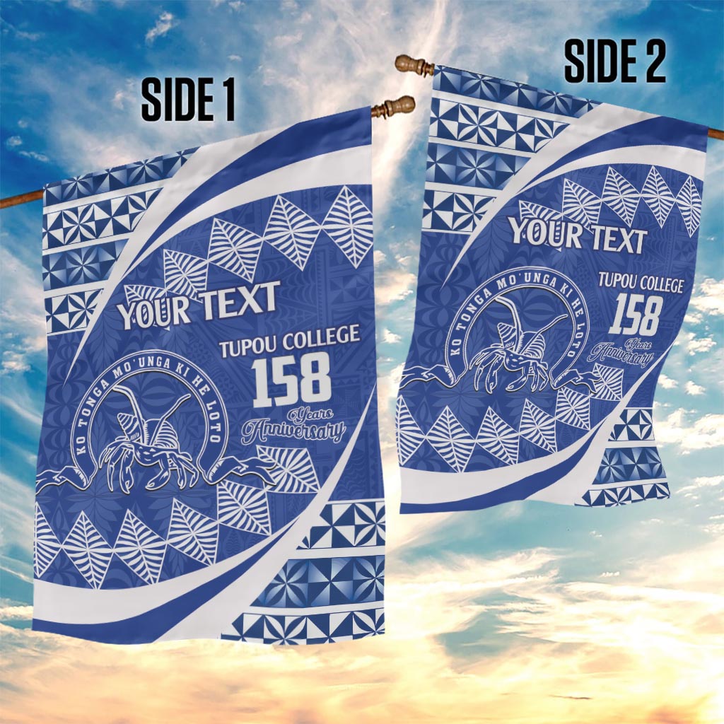 Personalised Tonga Tupou College Toloa Garden Flag Happy 158 Years Anniversary