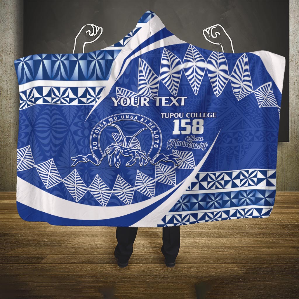 Personalised Tonga Tupou College Toloa Hooded Blanket Happy 158 Years Anniversary