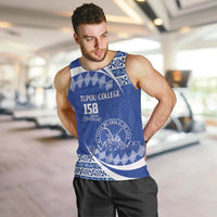 Personalised Tonga Tupou College Toloa Men Tank Top Happy 158 Years Anniversary