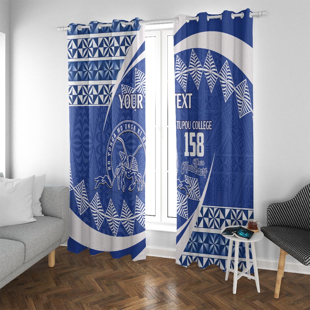 Personalised Tonga Tupou College Toloa Window Curtain Happy 158 Years Anniversary