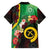 Long God Yumi Stanap Vanuatu Family Matching Long Sleeve Bodycon Dress and Hawaiian Shirt Tropical Flowers Aboriginal Pattern