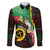 Long God Yumi Stanap Vanuatu Family Matching Long Sleeve Bodycon Dress and Hawaiian Shirt Tropical Flowers Aboriginal Pattern
