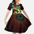 Long God Yumi Stanap Vanuatu Family Matching Short Sleeve Bodycon Dress and Hawaiian Shirt Tropical Flowers Aboriginal Pattern