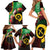 Long God Yumi Stanap Vanuatu Family Matching Short Sleeve Bodycon Dress and Hawaiian Shirt Tropical Flowers Aboriginal Pattern