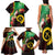 Long God Yumi Stanap Vanuatu Family Matching Tank Maxi Dress and Hawaiian Shirt Tropical Flowers Aboriginal Pattern