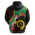 Long God Yumi Stanap Vanuatu Hoodie Tropical Flowers Aboriginal Pattern