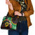 Long God Yumi Stanap Vanuatu Shoulder Handbag Tropical Flowers Aboriginal Pattern