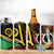 Tamtam Drum Vanuatu 4 in 1 Can Cooler Tumbler Boar Tusk Aboriginal Flag Style