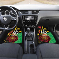 Tamtam Drum Vanuatu Car Mats Boar Tusk Aboriginal Flag Style