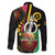 Tamtam Drum Vanuatu Family Matching Long Sleeve Bodycon Dress and Hawaiian Shirt Boar Tusk Aboriginal Flag Style