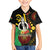 Tamtam Drum Vanuatu Family Matching Tank Maxi Dress and Hawaiian Shirt Boar Tusk Aboriginal Flag Style