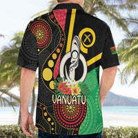 Tamtam Drum Vanuatu Hawaiian Shirt Boar Tusk Aboriginal Flag Style