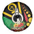 Tamtam Drum Vanuatu Spare Tire Cover Boar Tusk Aboriginal Flag Style