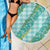 Hawaii Jade Vine Lei Beach Blanket Aloha Palaka Motif - Turquoise - Polynesian Pride