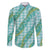 Hawaii Jade Vine Lei Family Matching Short Sleeve Bodycon Dress and Hawaiian Shirt Aloha Palaka Motif - Turquoise - Polynesian Pride