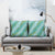 Hawaii Jade Vine Lei Pillow Cover Aloha Palaka Motif - Turquoise - Polynesian Pride