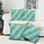Hawaii Jade Vine Lei Pillow Cover Aloha Palaka Motif - Turquoise - Polynesian Pride