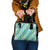 Hawaii Jade Vine Lei Shoulder Handbag Aloha Palaka Motif - Turquoise - Polynesian Pride
