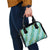 Hawaii Jade Vine Lei Shoulder Handbag Aloha Palaka Motif - Turquoise - Polynesian Pride